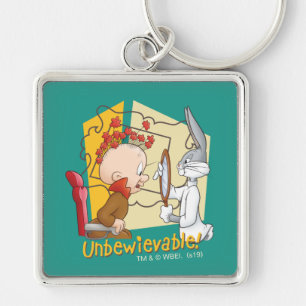 "Unglaublich" Friseur BUGS BUNNY™ & Elmer Fudd Schlüsselanhänger