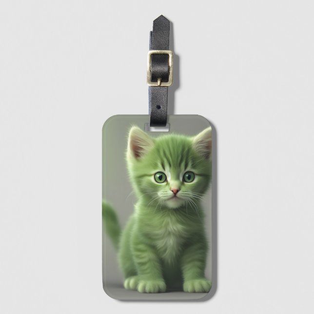 Unglaublich Kitten Gepäckanhänger (Vorderseite Vertikal)
