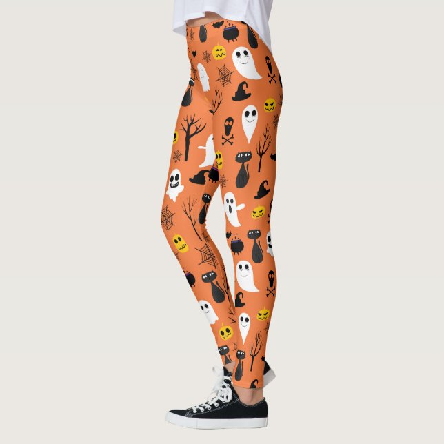 Unglaublich schöne Halloween-Symbole Leggings (Links)