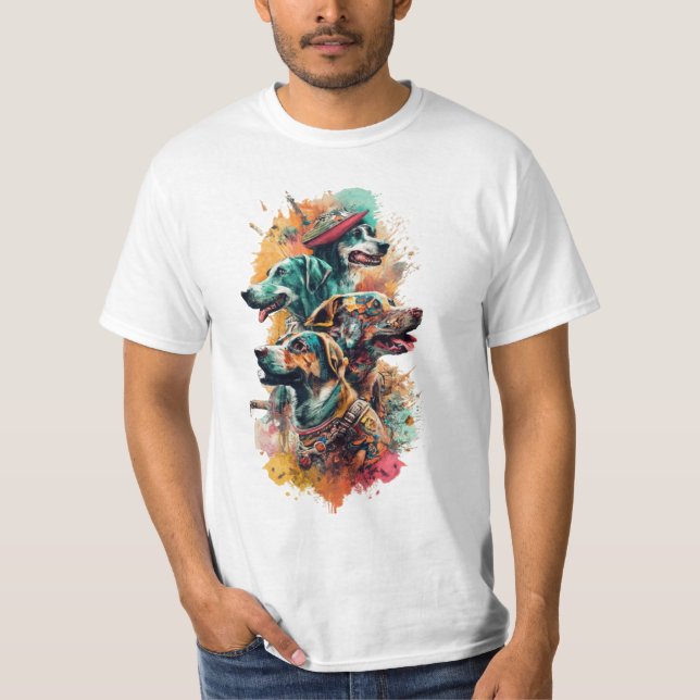 Unglaublich schöne sizilianische Mafia Hunde T-Shirt (Vorderseite)