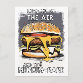 Unglaublich witzig BURGER Zitat Vintage Retro-Illu Postkarte