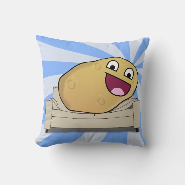 Unglaublich witzig Couch-Kartoffel Kissen (Vorderseite)