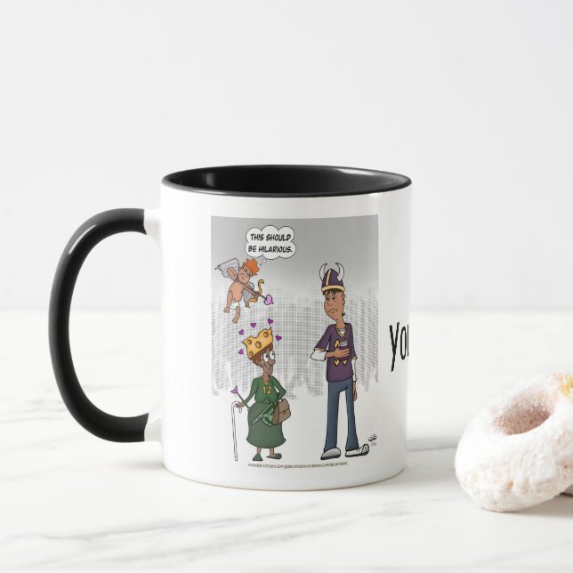 Unglaublich witzig Cupid Combo-Tasse Tasse (Mit Donut)