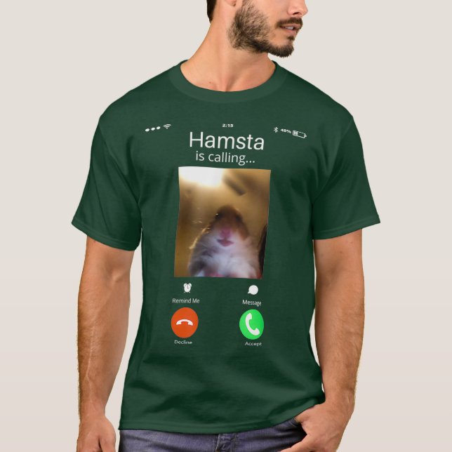 Unglaublich witzig dank Meme Hamster-Aufrufkamera T-Shirt (Vorderseite)