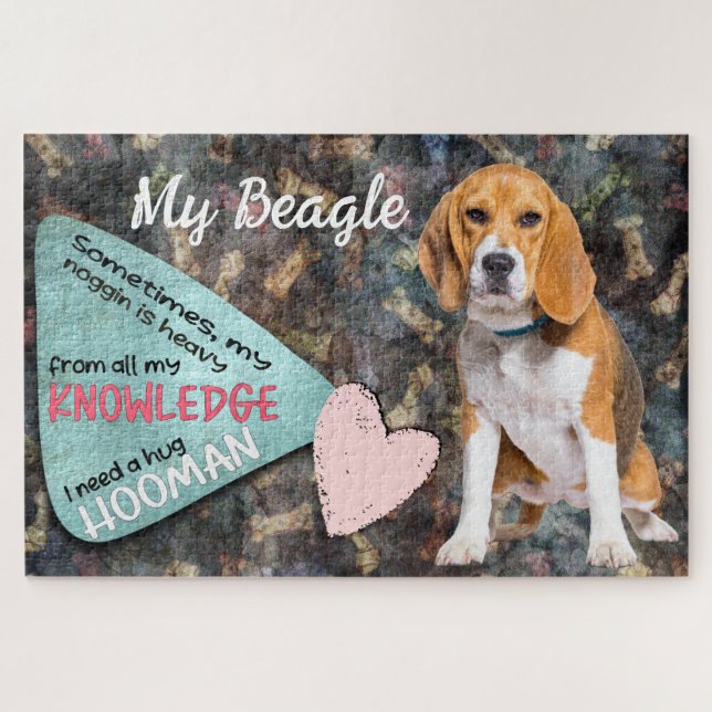 Unglaublich witzig Denken aus Ihrem Beagle (Horizontal)