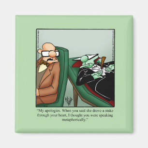 Unglaublich witzig Dracula Spaß Halloween Magnet