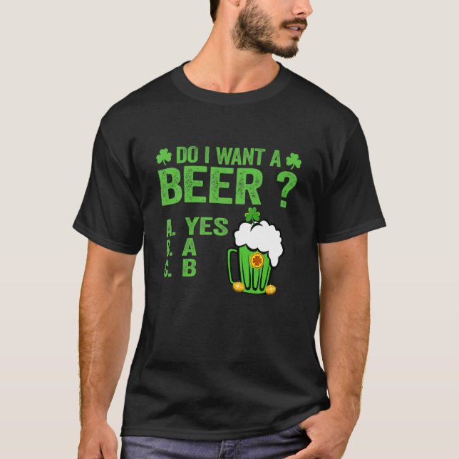 Unglaublich witzig Drink Lover St Paddys Day Woll  T-Shirt (Vorderseite)