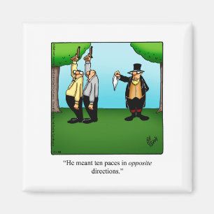 Unglaublich witzig Dueling Spaß Magnet