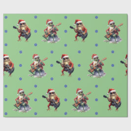 Unglaublich witzig Frosch Rock Band Weihnachten au Geschenkpapier