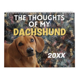 Unglaublich witzig Gedanken an meine Dackel Kalender
