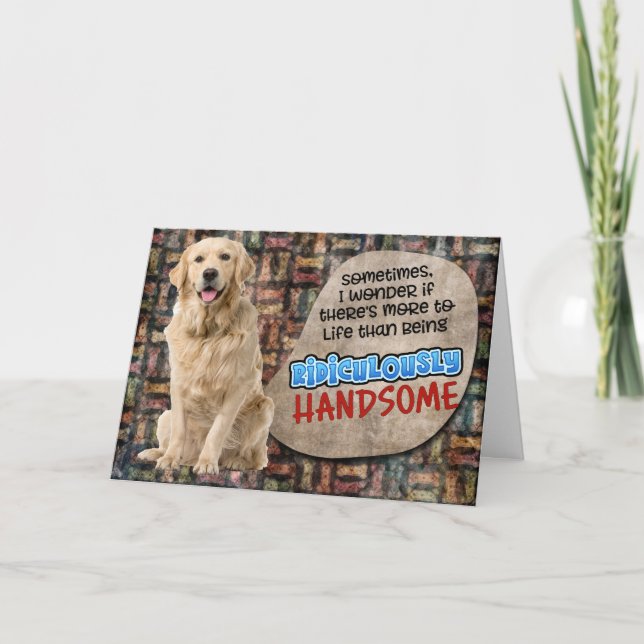 Unglaublich witzig Gedanken von Ihrem Labrador Geb Karte (Vorderseite)