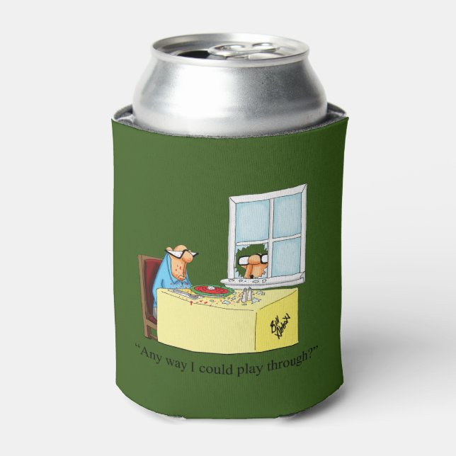 Unglaublich witzig Golf Spaß kann Geschenke kühlen Dosenkühler (Kanne Vorderseite)