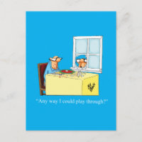 Unglaublich witzig Golf Spaß Postkarte