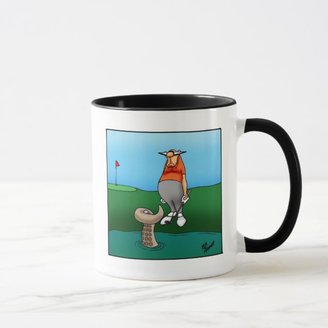 Unglaublich witzig Golf Spaß Ringer Tasse (Rechts)