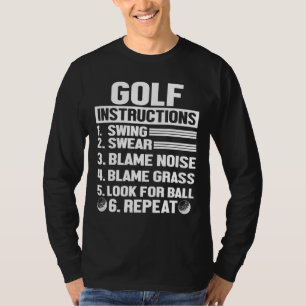 Unglaublich witzig Golfanleitungen Neuheit Idee fü T-Shirt