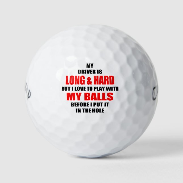 Unglaublich witzig Golfball-Slogan Golfball (Vorderseite)