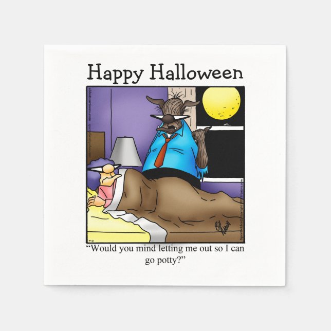 Unglaublich witzig Halloween Cocktail Party Napkin Serviette (Vorderseite)