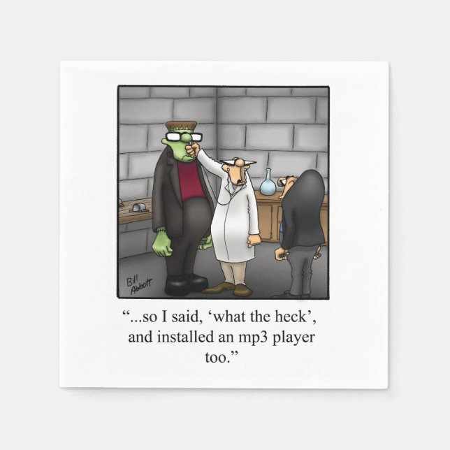 Unglaublich witzig Halloween Spaß Party Napkins Serviette (Vorderseite)