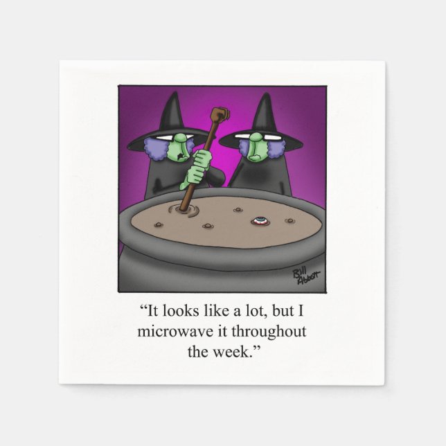 Unglaublich witzig Halloween Spaß Party Napkins Serviette (Vorderseite)