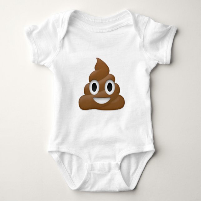 Unglaublich witzig kackenSie - Poo Cartoonentwurf Baby Strampler (Vorderseite)