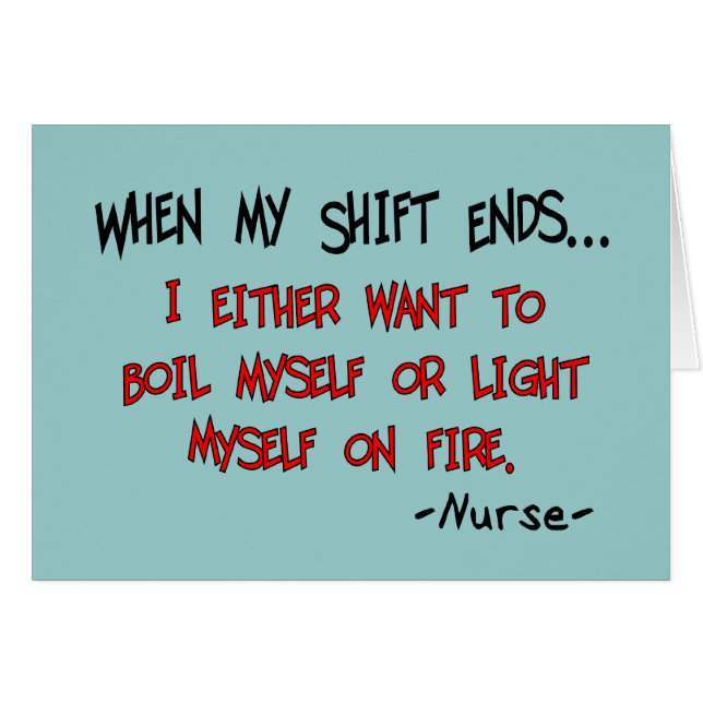 Unglaublich witzig Krankenschwester-Redewendungen (Vorderseite (Horizontal))