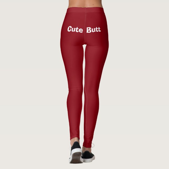 Unglaublich witzig Niedlicher Hintern 4Penelope Leggings (Rückseite)
