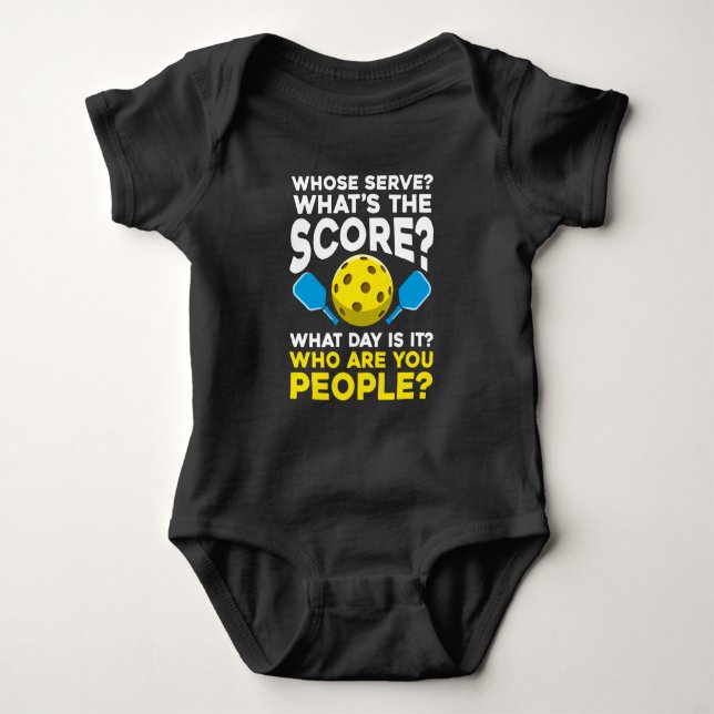 Unglaublich witzig Pickleball Zitat Humorische Spo Baby Strampler (Vorderseite)