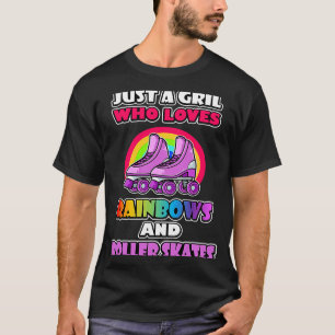 Unglaublich witzig Roller Skate Regenbogenmaske fü T-Shirt