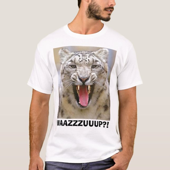 Unglaublich witzig Schneeleopard T-Shirt (Vorderseite)