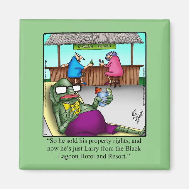 Unglaublich witzig Schwarzes Lagoon-Magnet Magnet (Vorne)