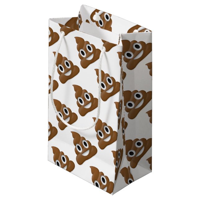 Unglaublich witzig Spaß kacken-emoji - Poo Kleine Geschenktüte (Vorderseite Schrägansicht)