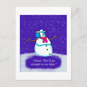 Unglaublich witzig Spaß Weihnachten Postkarte