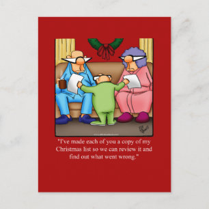 Unglaublich witzig Spaß Weihnachten Postkarte
