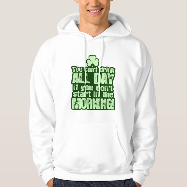 Unglaublich witzig Tagestrinken St. Patricks Hoodie (Vorderseite)
