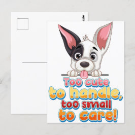 Unglaublich witzig Tierpostkarte - Funny Pet Spaß  Postkarte