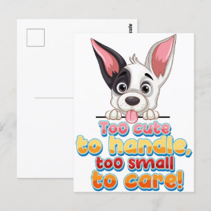 Unglaublich witzig Tierpostkarte - Funny Pet Spaß  Postkarte