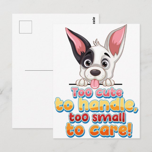 Unglaublich witzig Tierpostkarte - Funny Pet Spaß  Postkarte (Vorne/Hinten)