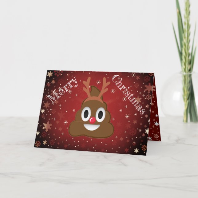 Unglaublich witzig Weihnachten kacken Ren Sankt (Vorderseite)