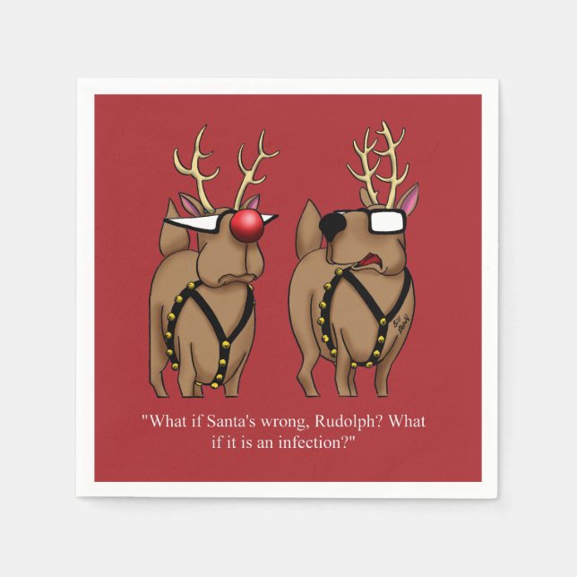 Unglaublich witzig Weihnachts-Spaß Party Napkins Serviette (Vorderseite)