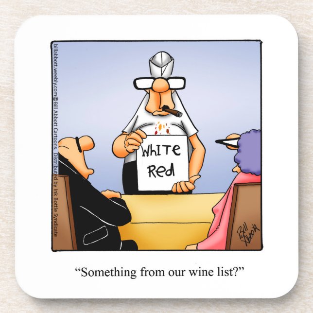 Unglaublich witzig Wine Spaß Untersetzer Set (Vorderseite)