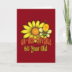 Unglaubliche 60. Geburtstagsgeschenke Karte