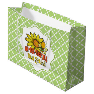 Unglaubliche beste Freunde Sonnenblumen und Bienen Große Geschenktüte