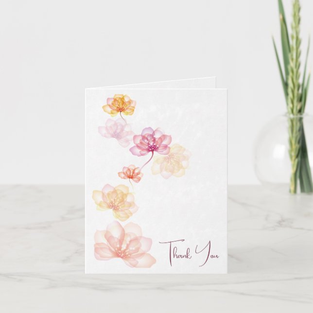 Unglaubliche Blume Beileid Danke (Vorderseite)