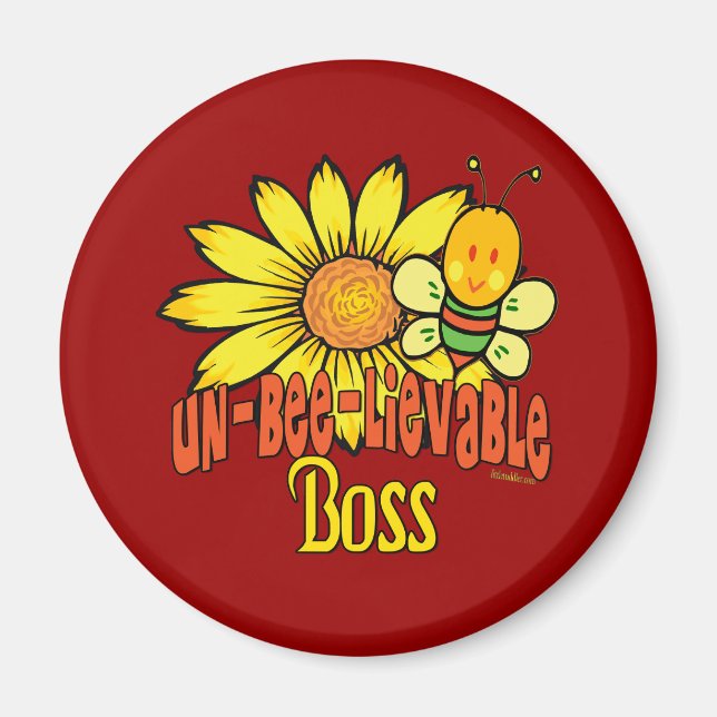 Unglaubliche Boss Sonnenblumen und Bienen Magnet (Vorne)