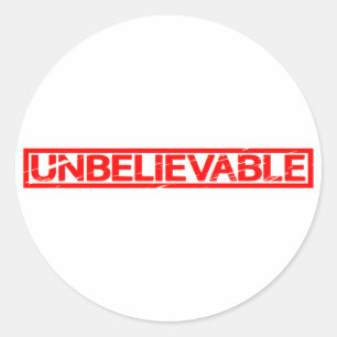 Unglaubliche Briefmarke Runder Aufkleber