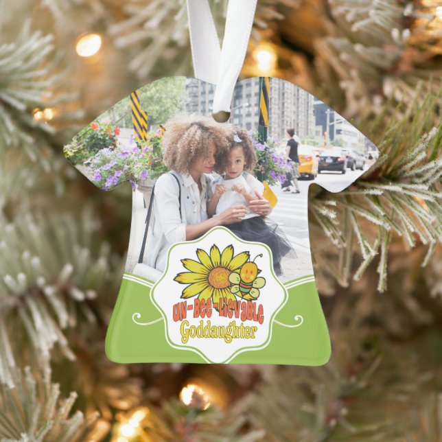 Unglaubliche Godtochter Sonnenblumen und Bienen Ornament (Baum)