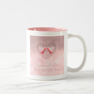 Unglaubliche Liebe Zwei-Tonen-Kaffee-Tasse Zweifarbige Tasse