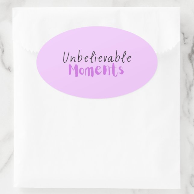 Unglaubliche Momente Sticker (Tasche)