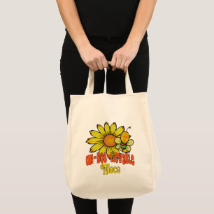 Unglaubliche Niece Sonnenblumen und Bienen Tragetasche