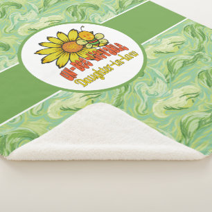 Unglaubliche Schwiegertochter Sonnenblumen und Bie Sherpadecke